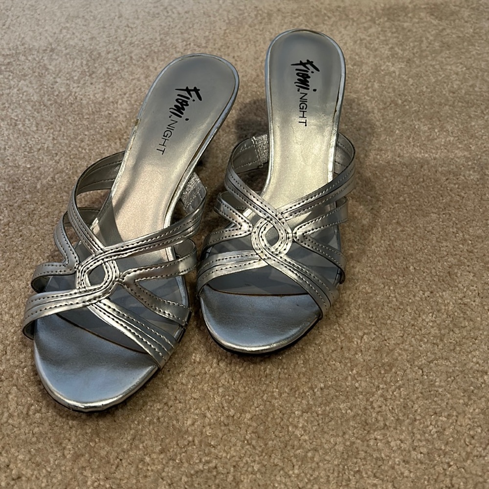 Fioni night silver formal heels